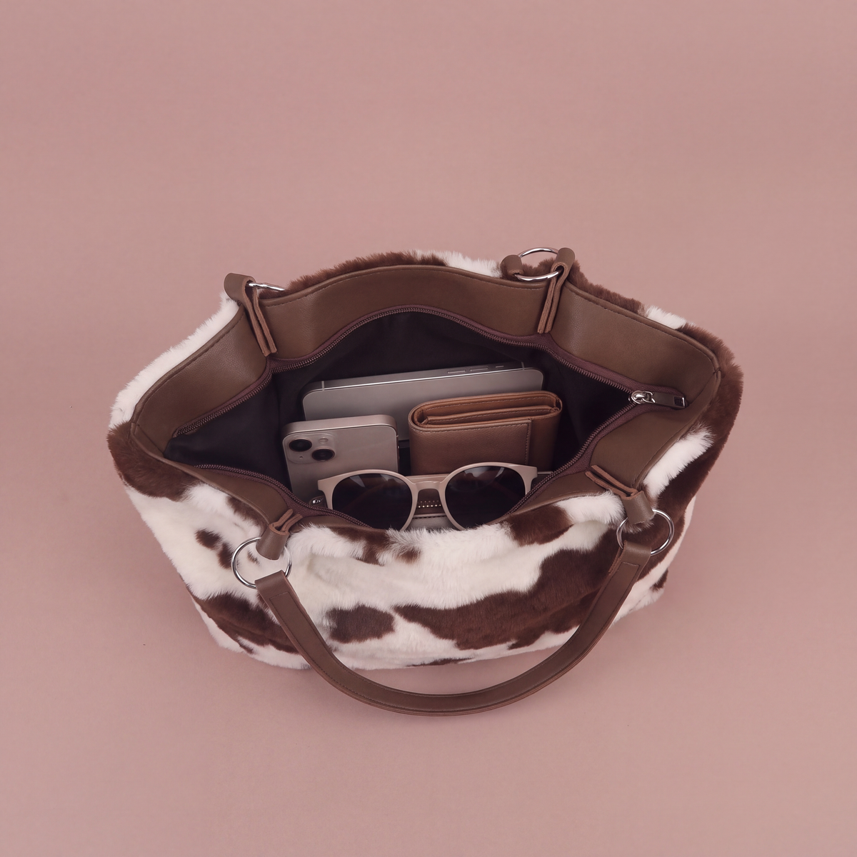 Bessie Cow Print Tote