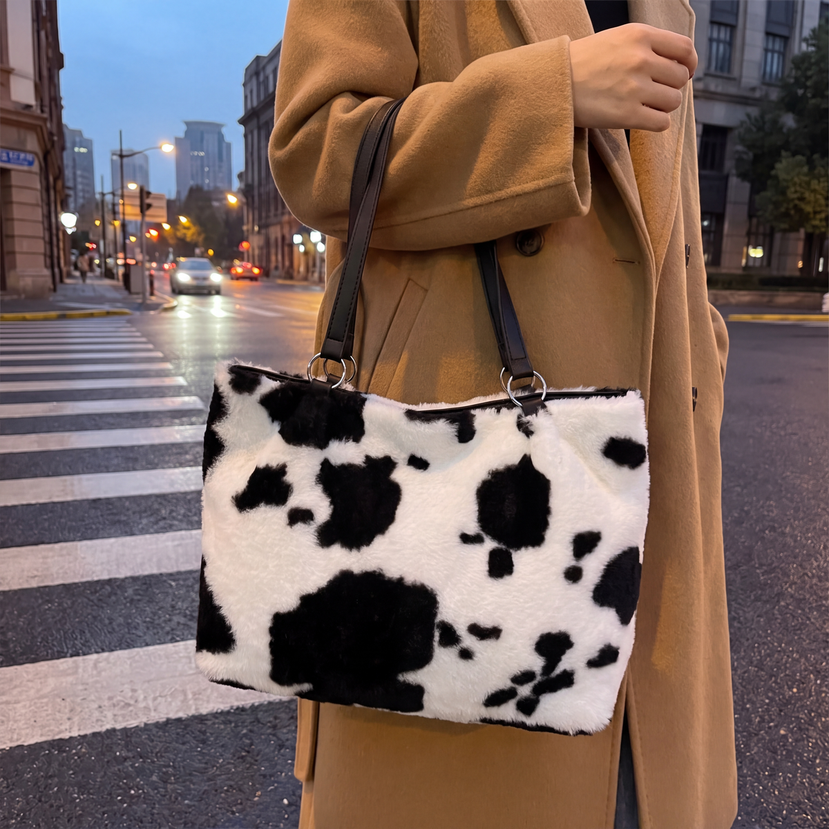 Bessie Cow Print Tote