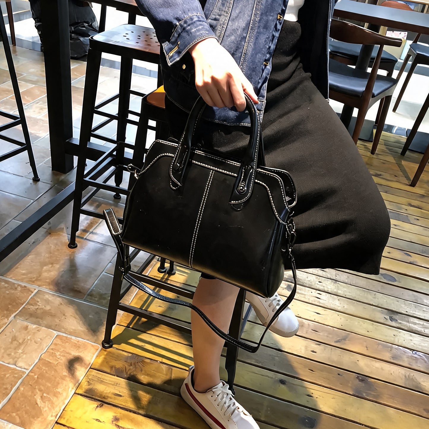 Ophelia Genuine Leather Handbag