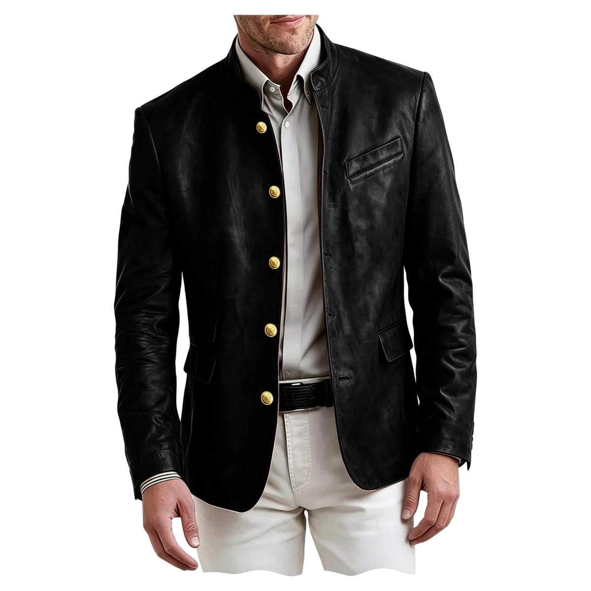 Sterling Faux Leather Blazer