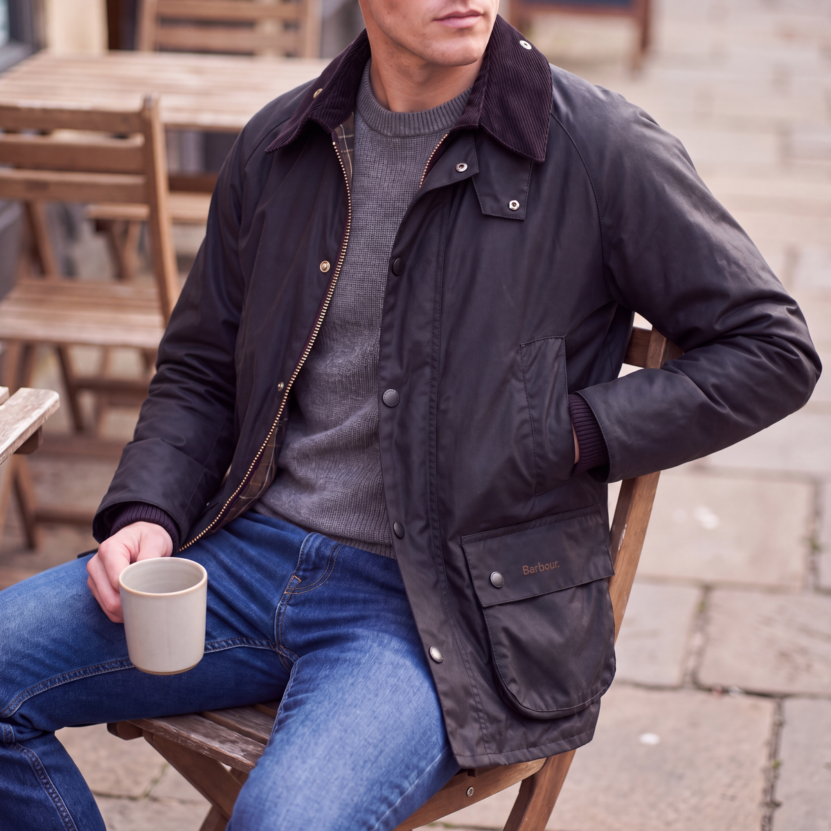 Bram Waterproof Trench Coat Black — lifestyle 2