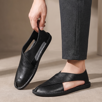Bruno sandal-mule in Black (worn)