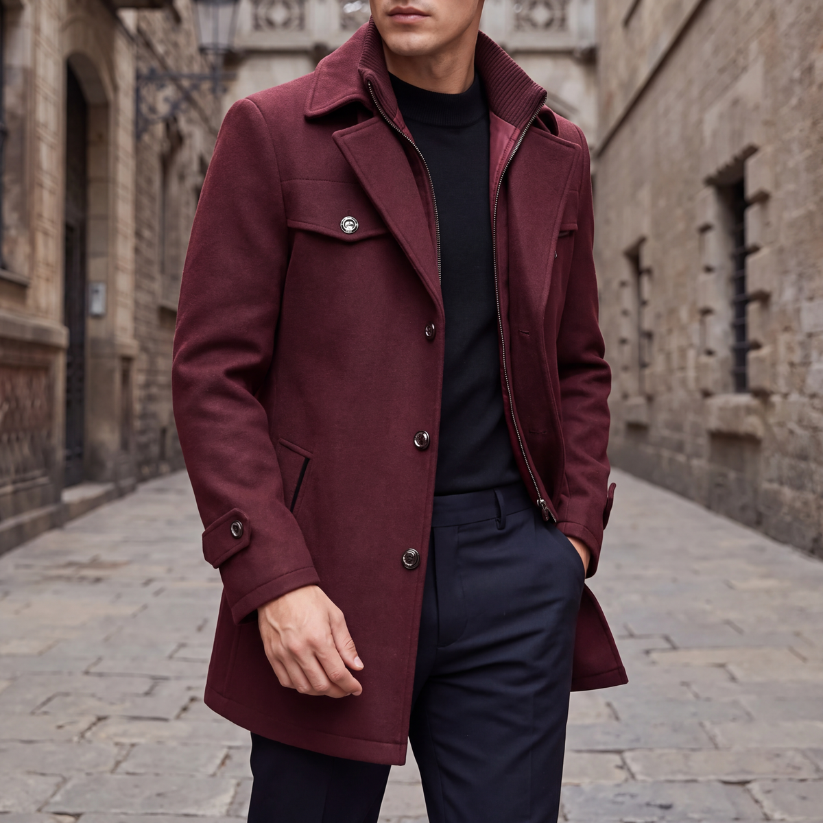 Carden Double-Layered Trench Coat