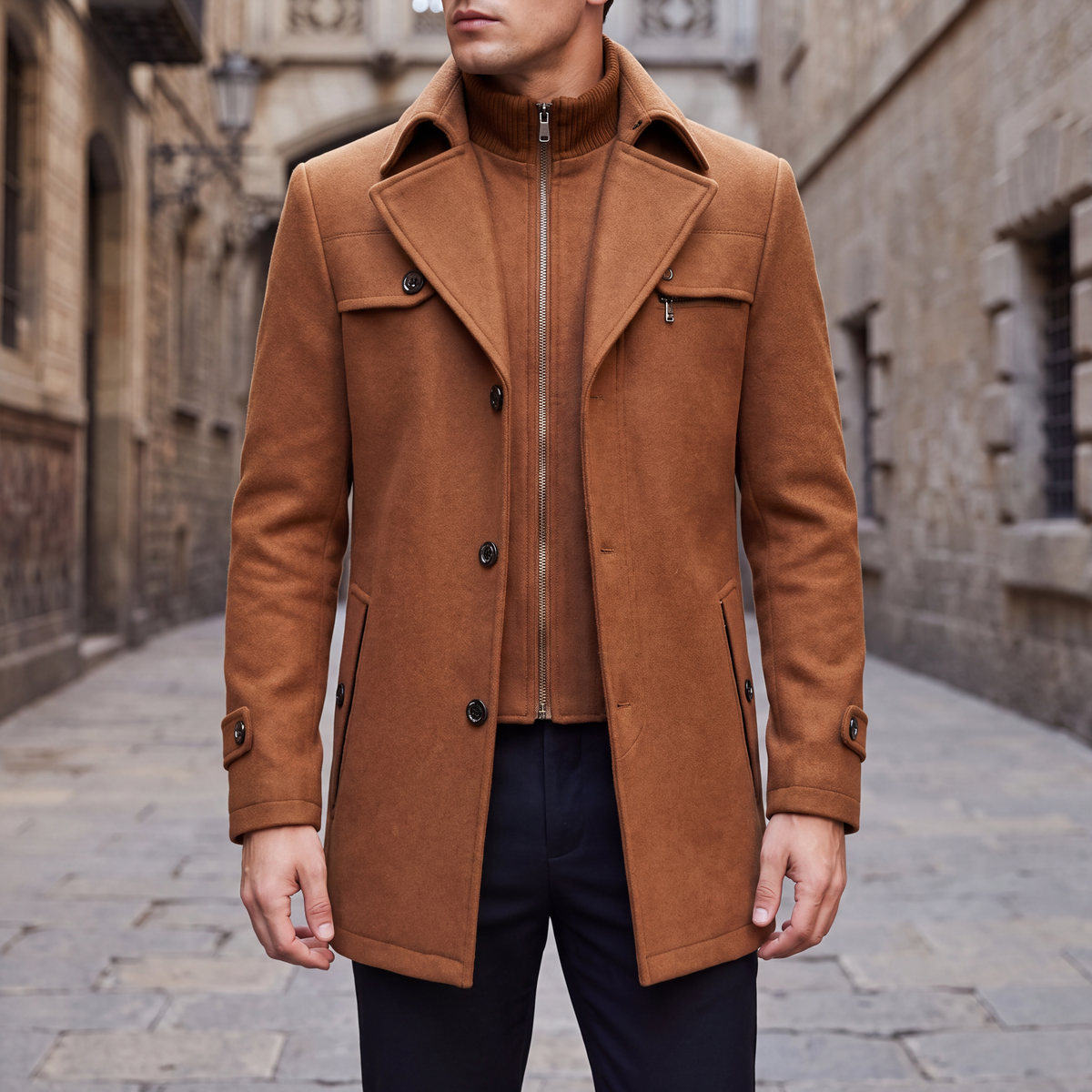 Carden Double-Layered Trench Coat