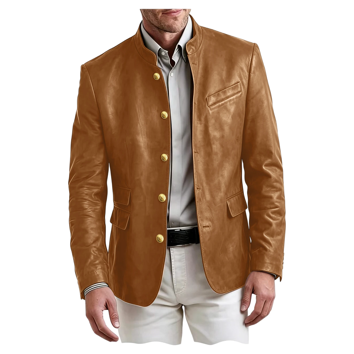 Sterling Faux Leather Blazer