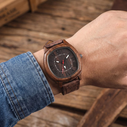Cedar Walnut — on model