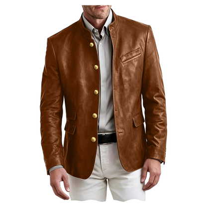 Sterling Faux Leather Blazer