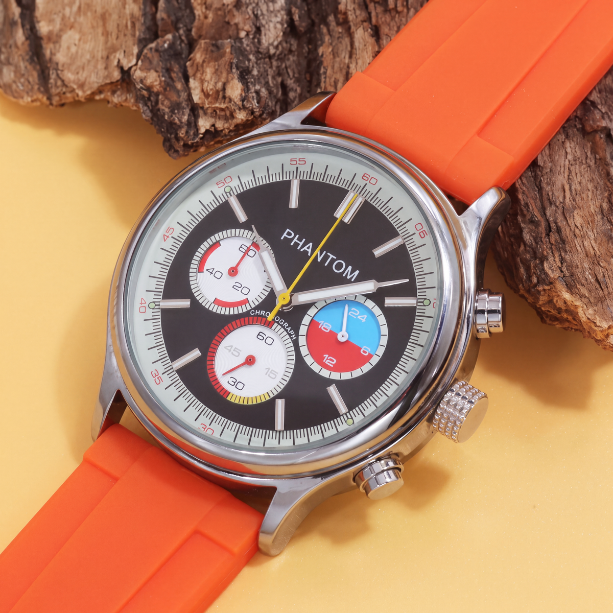 Corsa Racing Chronograph Watch, black dial