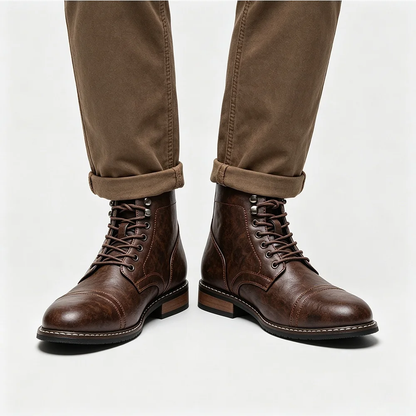 Hartley Cap-Toe Ankle Boots