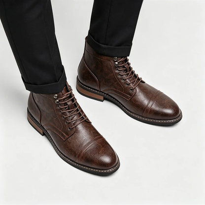 Hartley Cap-Toe Ankle Boots