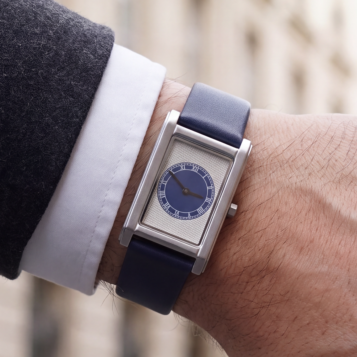 Devon-Roman-Dial-Watch Default — on model
