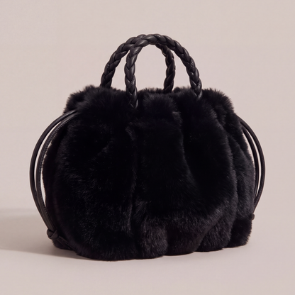 Dolly Plush Bag in Black