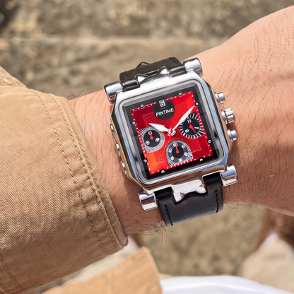Dorset Square Watch Red — on model