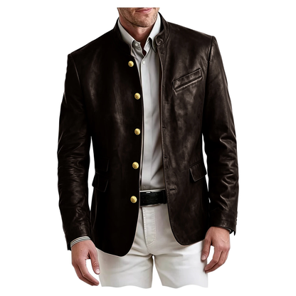 Sterling Faux Leather Blazer