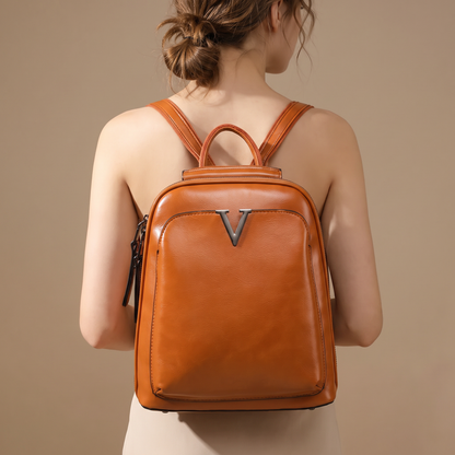 Everly Genuine Leather Backpack