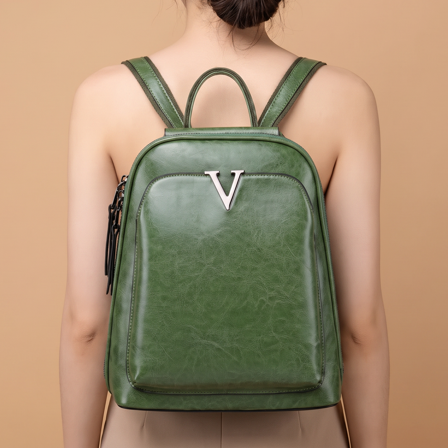 Everly Genuine Leather Backpack