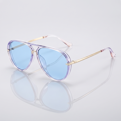Fiora-Gradient-Aviator-Sunglasses Sky Blue — flatlay 1