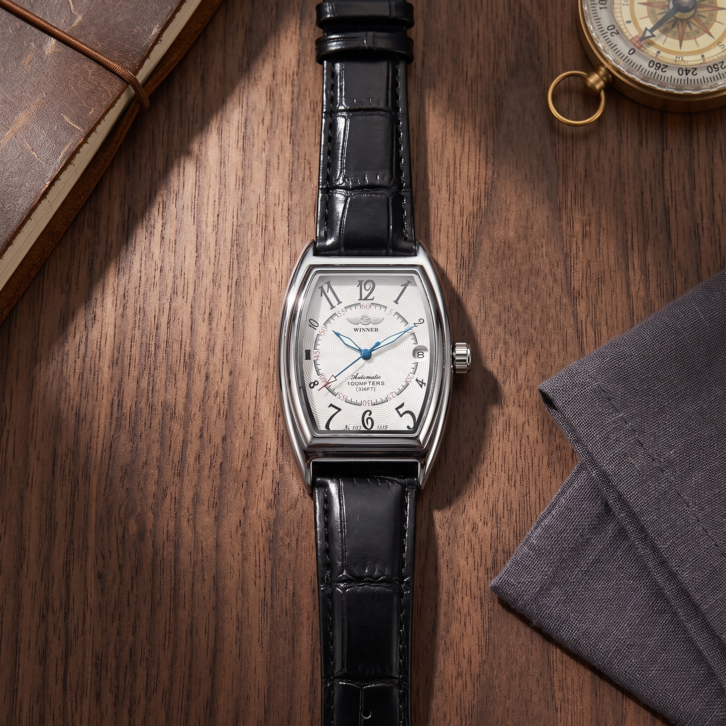 Calder Automatic Leather Watch