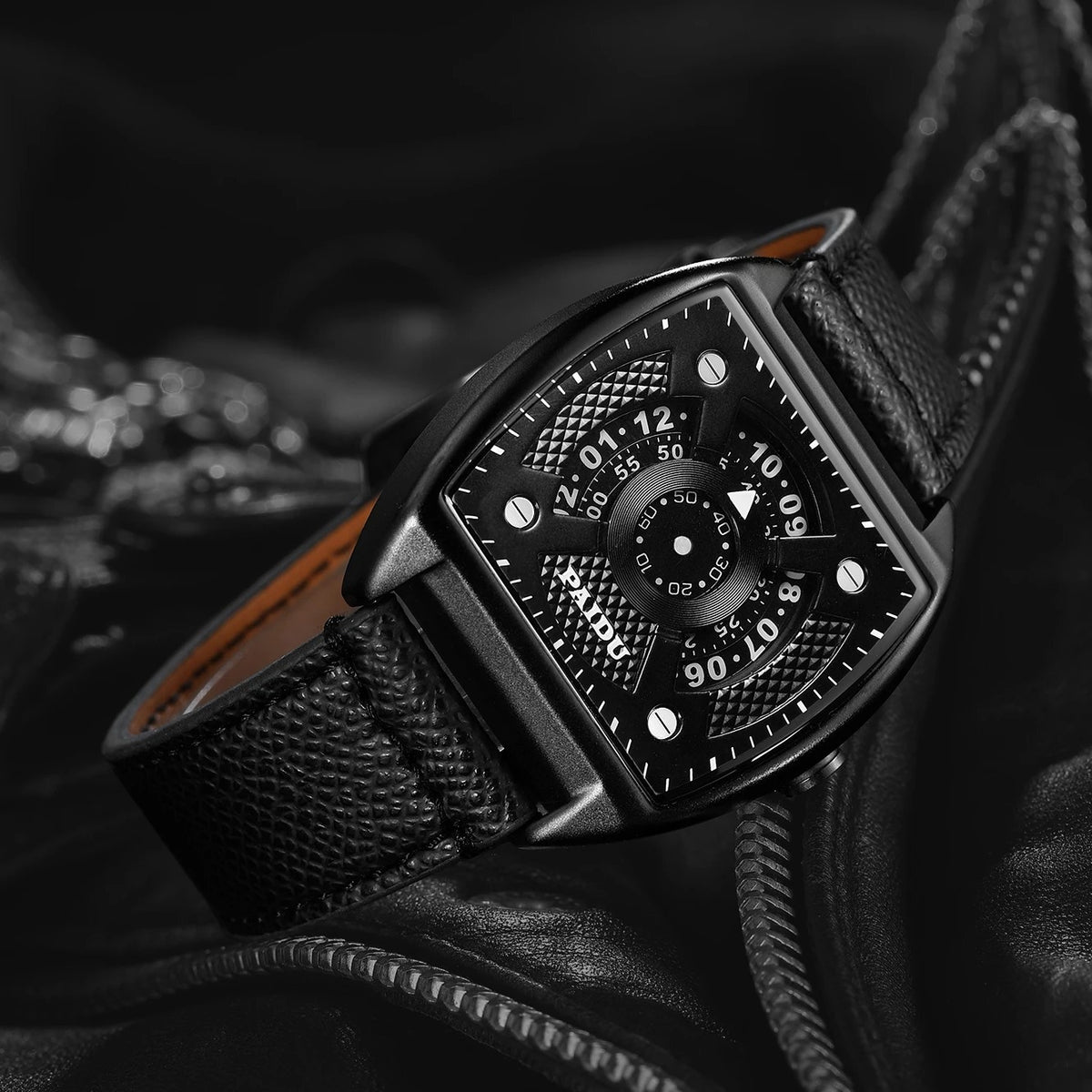 Tate Square Leather Watch