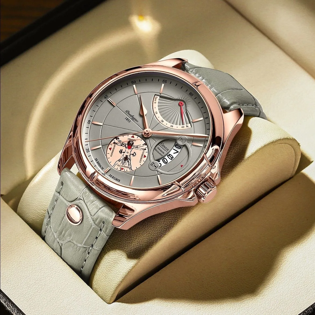 Winslow Leather Dress Watch
