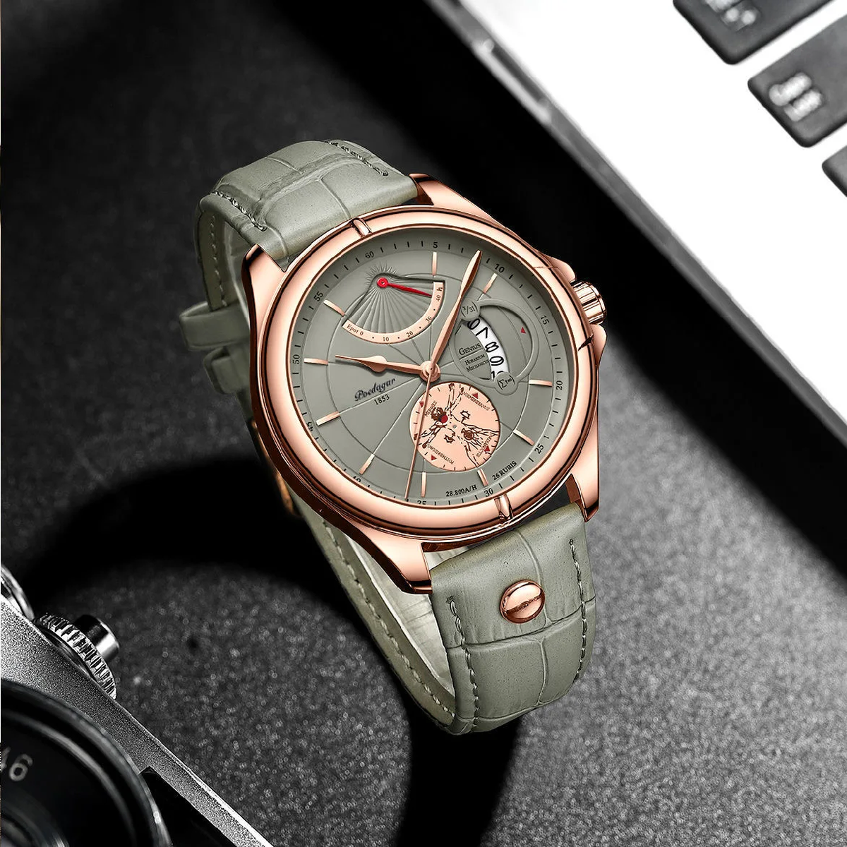 Winslow Leather Dress Watch