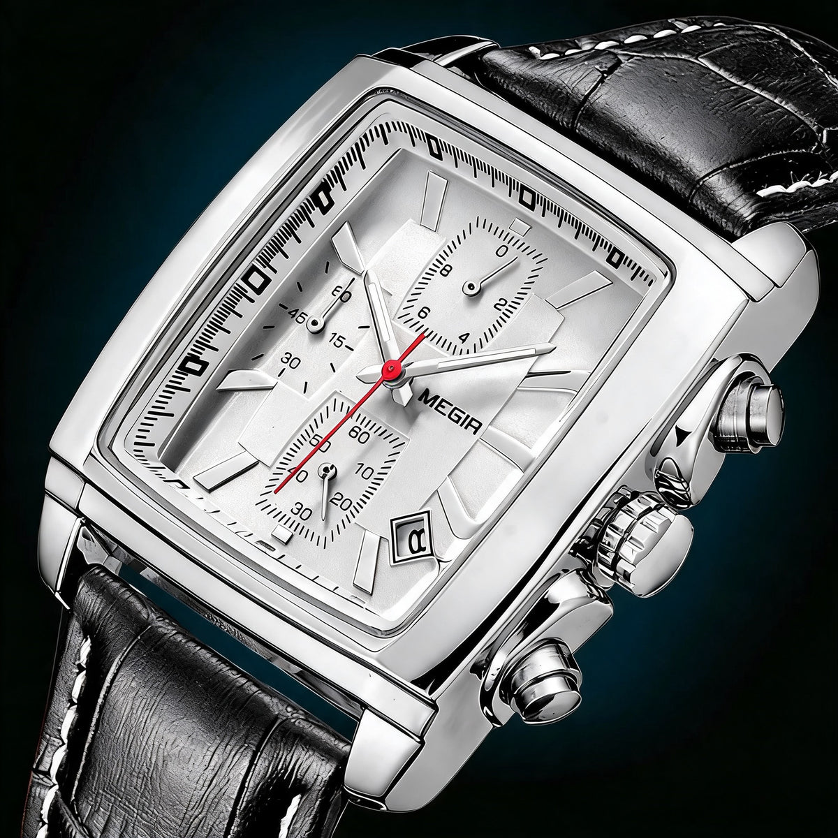 Auden Rectangular Chrono Watch