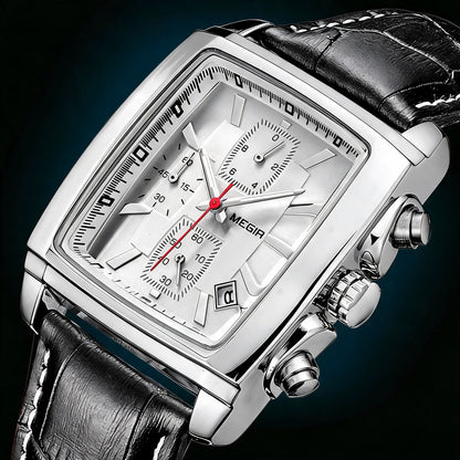 Auden Rectangular Chrono Watch