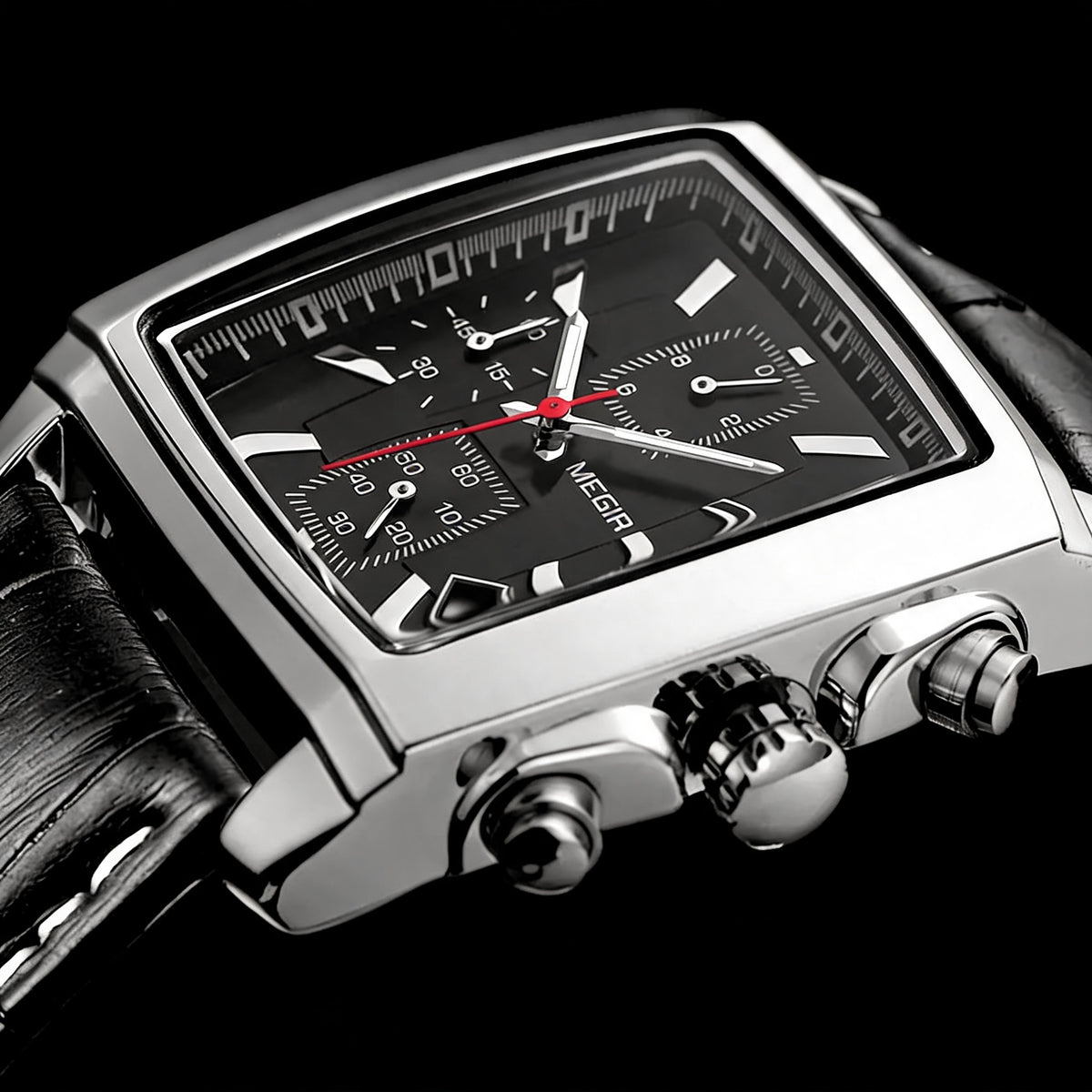 Auden Rectangular Chrono Watch