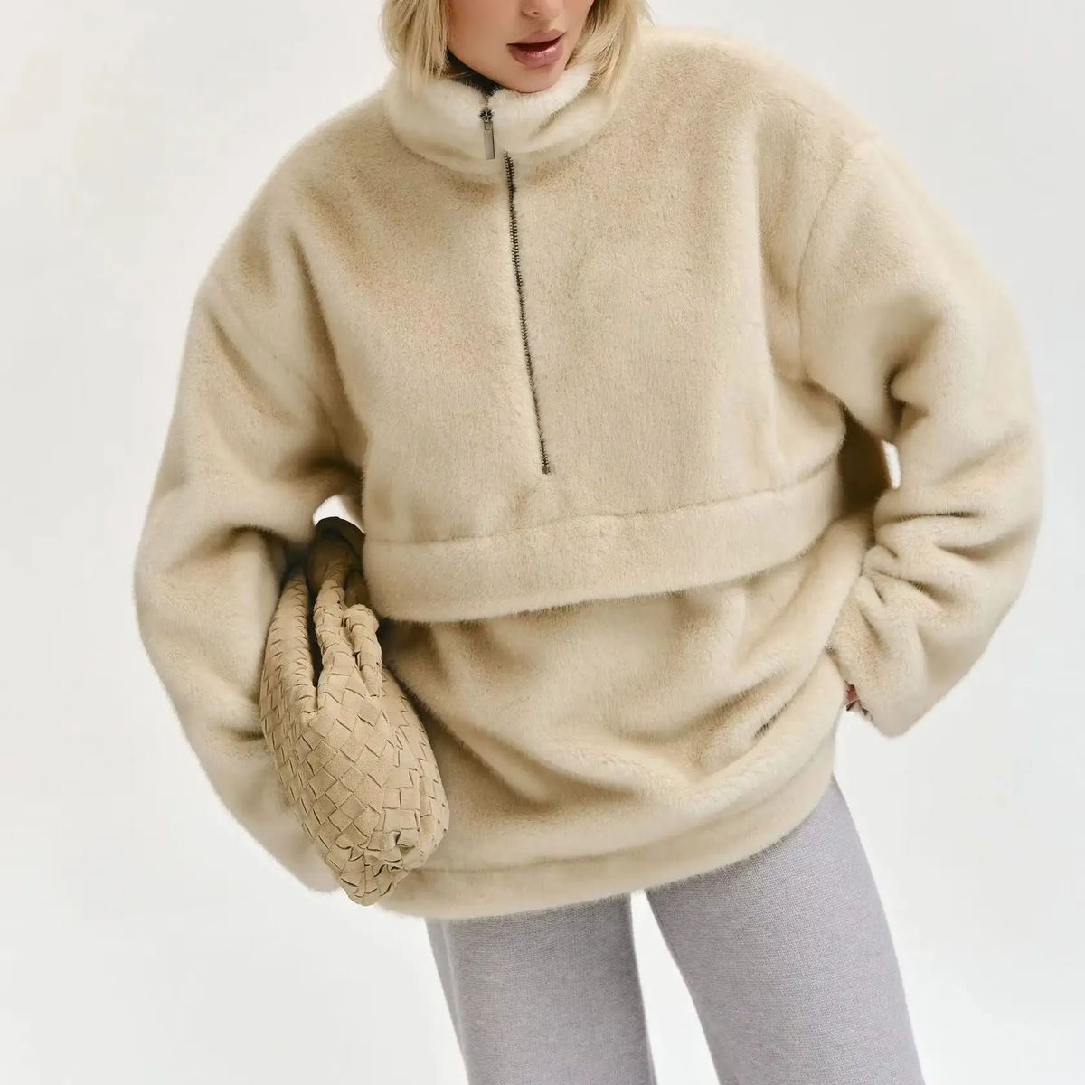 Chalet Faux Mink Pullover