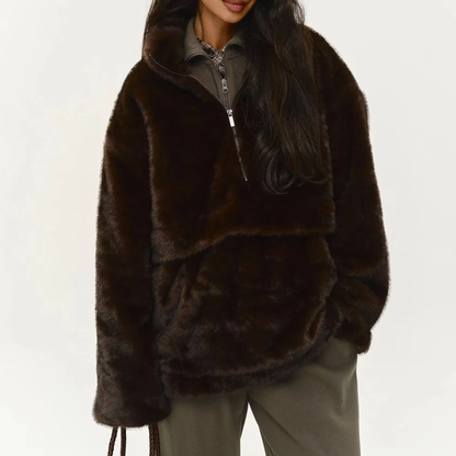 Chalet Faux Mink Pullover