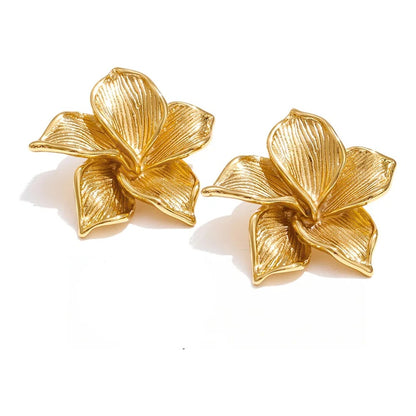 cassia flower stud earrings