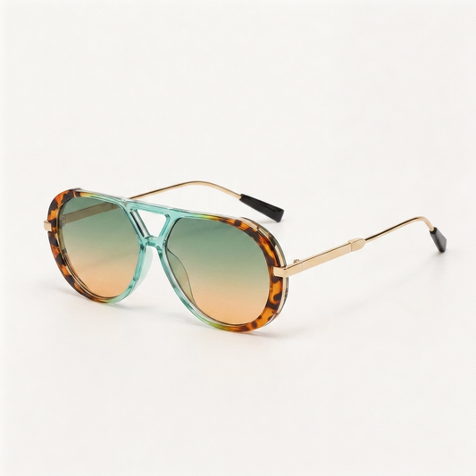 Goldie Teal Tortoise — angled