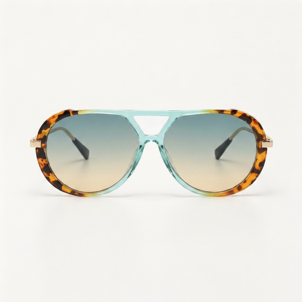 Goldie Teal Tortoise — front