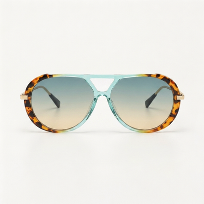 Goldie Teal Tortoise — front