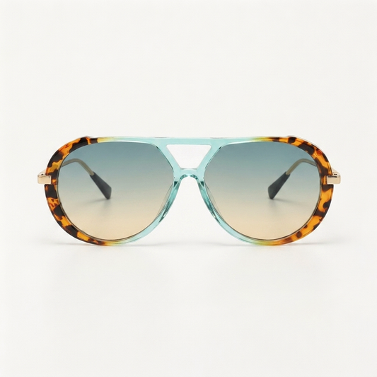 Goldie Teal Tortoise — front