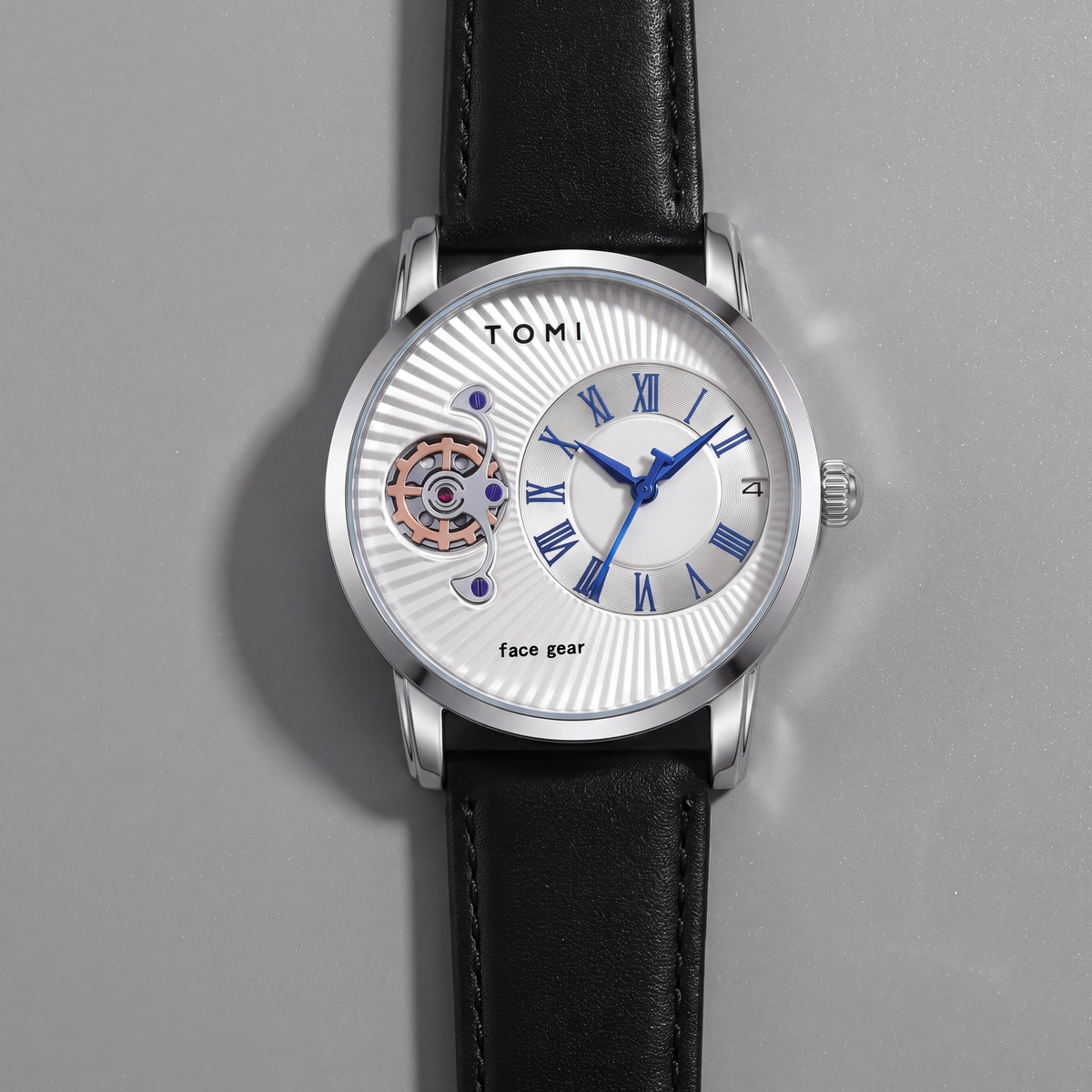 Grayson-Minimalist-Watch-Set Black Silver — flatlay 1