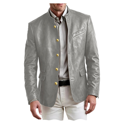 Sterling Faux Leather Blazer