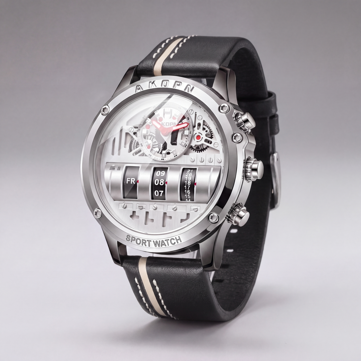 Gus Rolling Date Watch