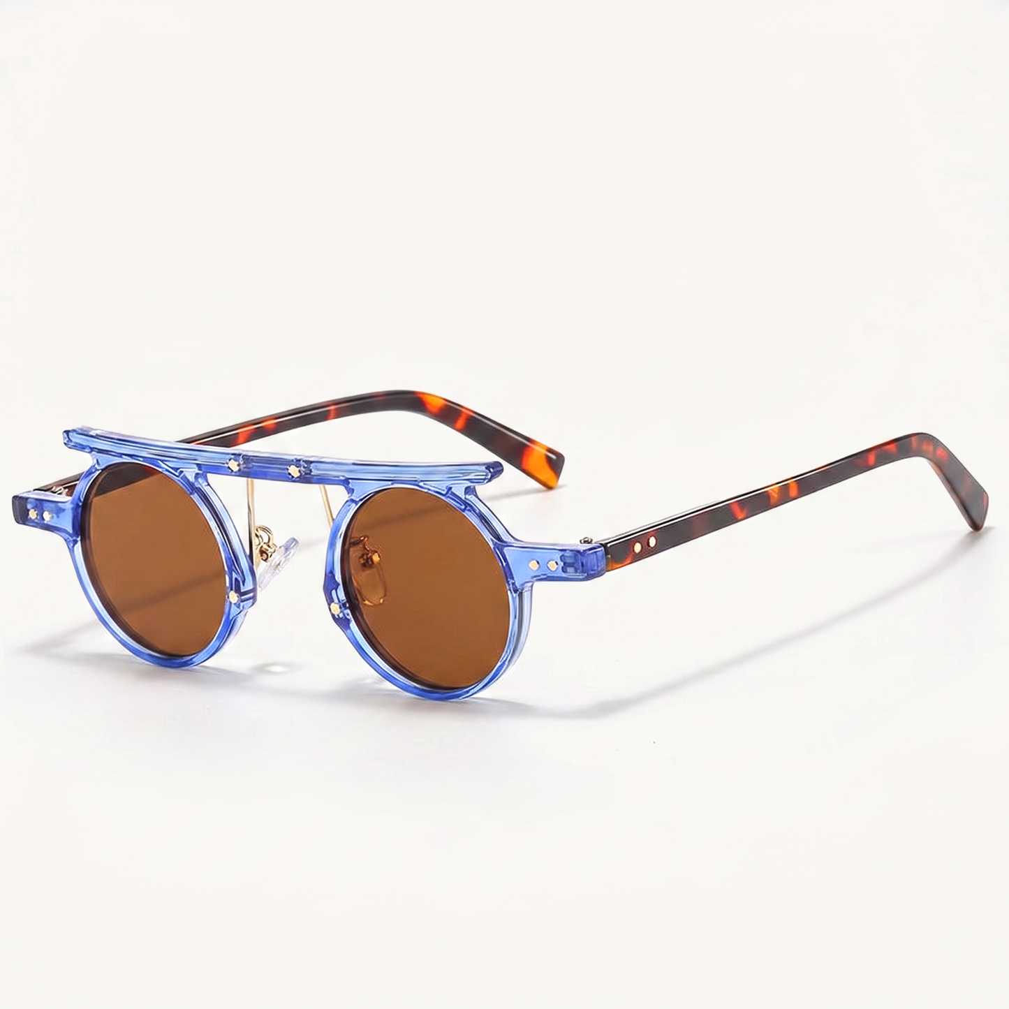 Halston Blue Tortoise — angled