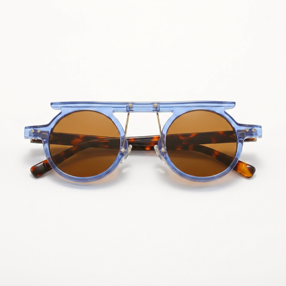 Halston Blue Tortoise — folded