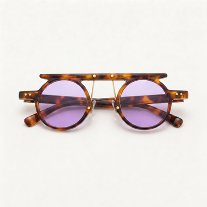 Halston Tortoise Purple — folded