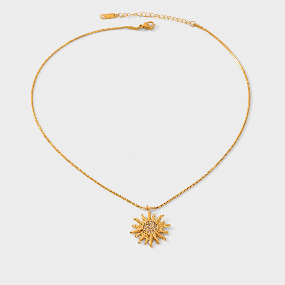 Helio sunburst necklace packshot