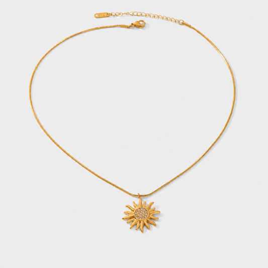 Helio sunburst necklace packshot
