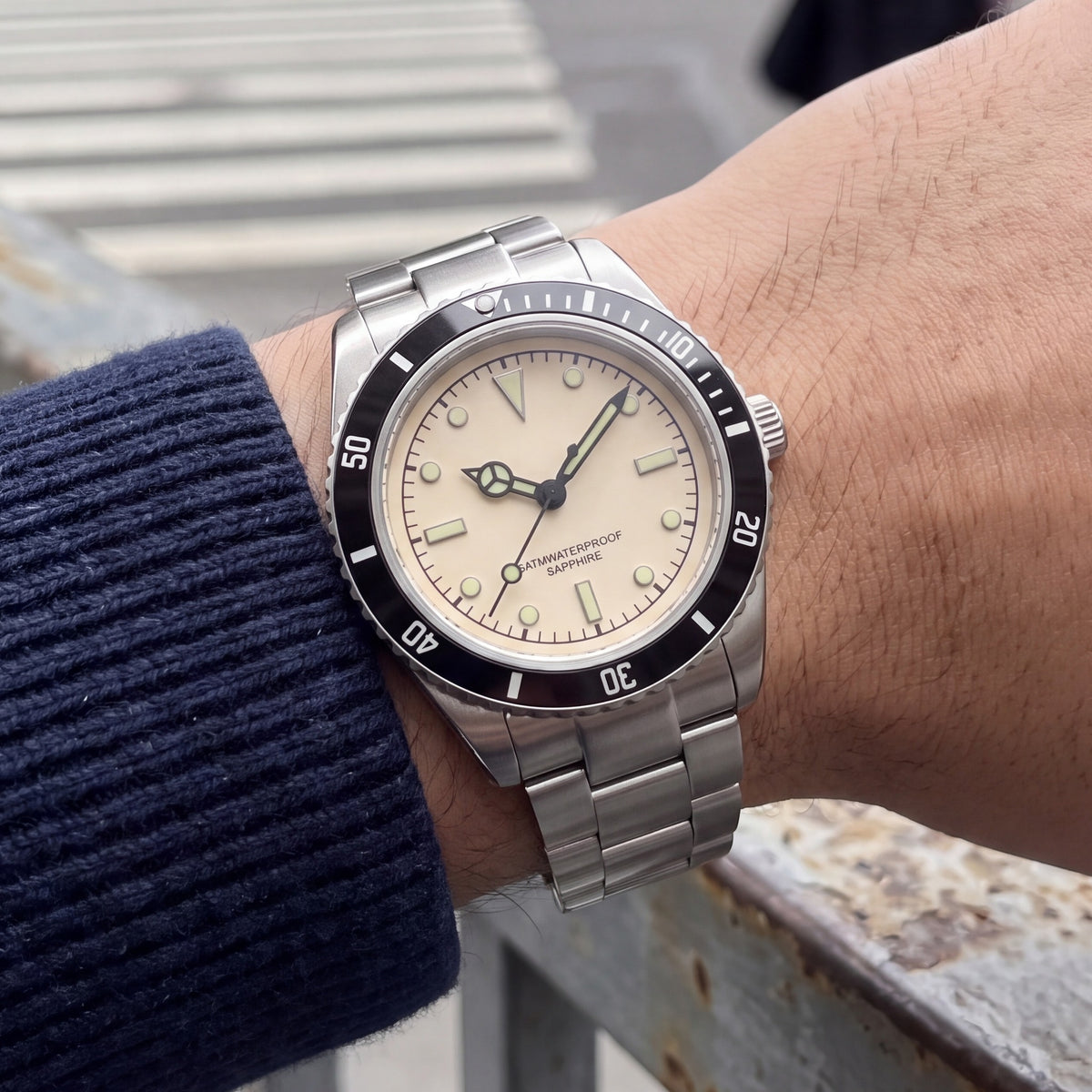 Keaton Sapphire Steel Watch