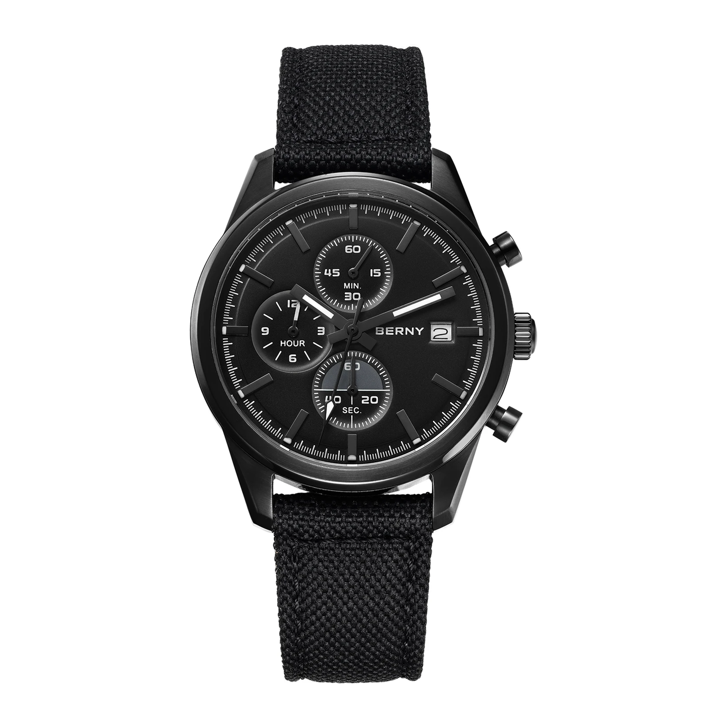 Kestrel Chronograph Sport Watch in All Black
