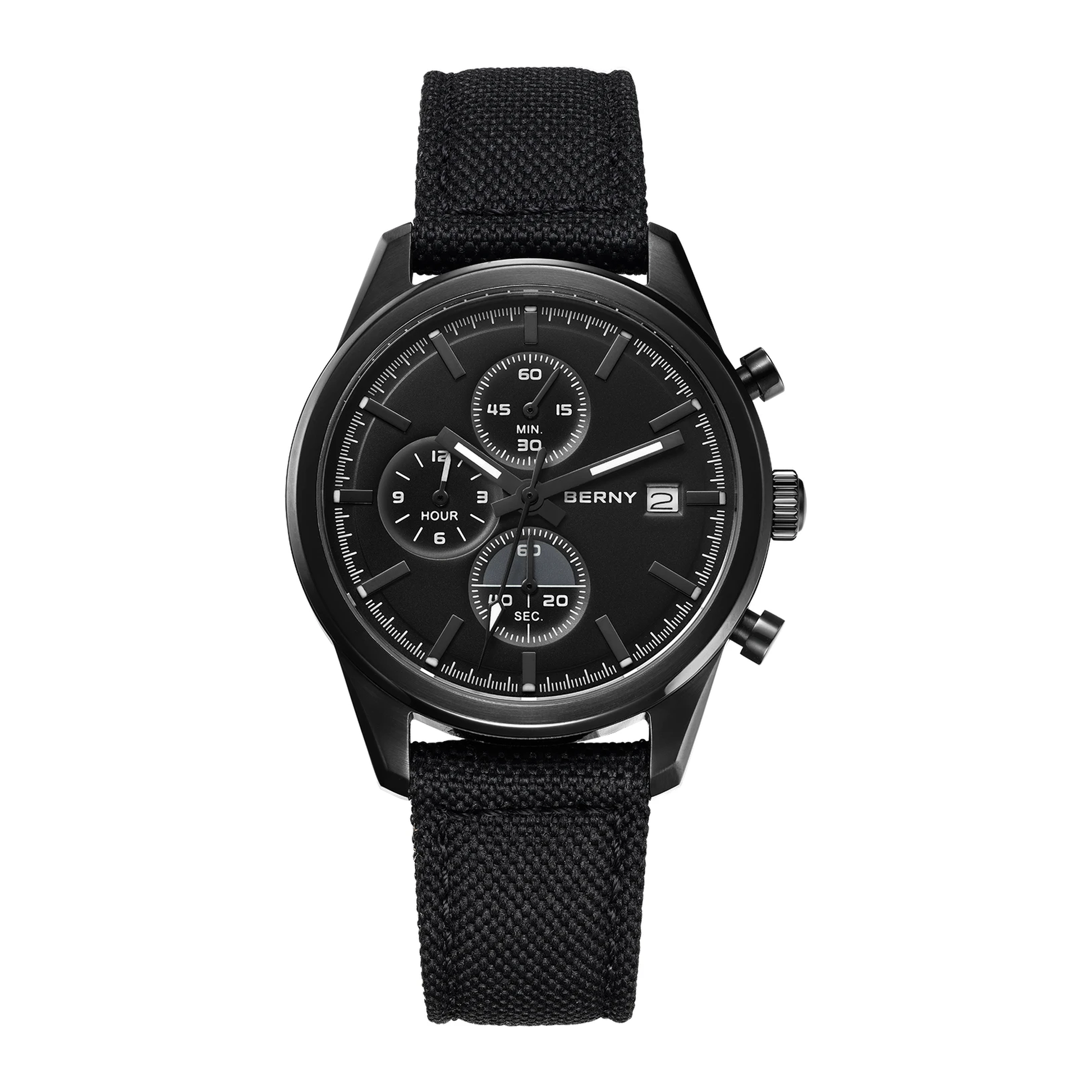 Kestrel Chronograph Sport Watch in All Black
