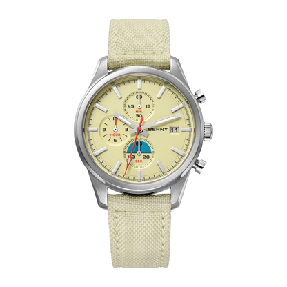 Kestrel Chronograph Sport Watch in Cream