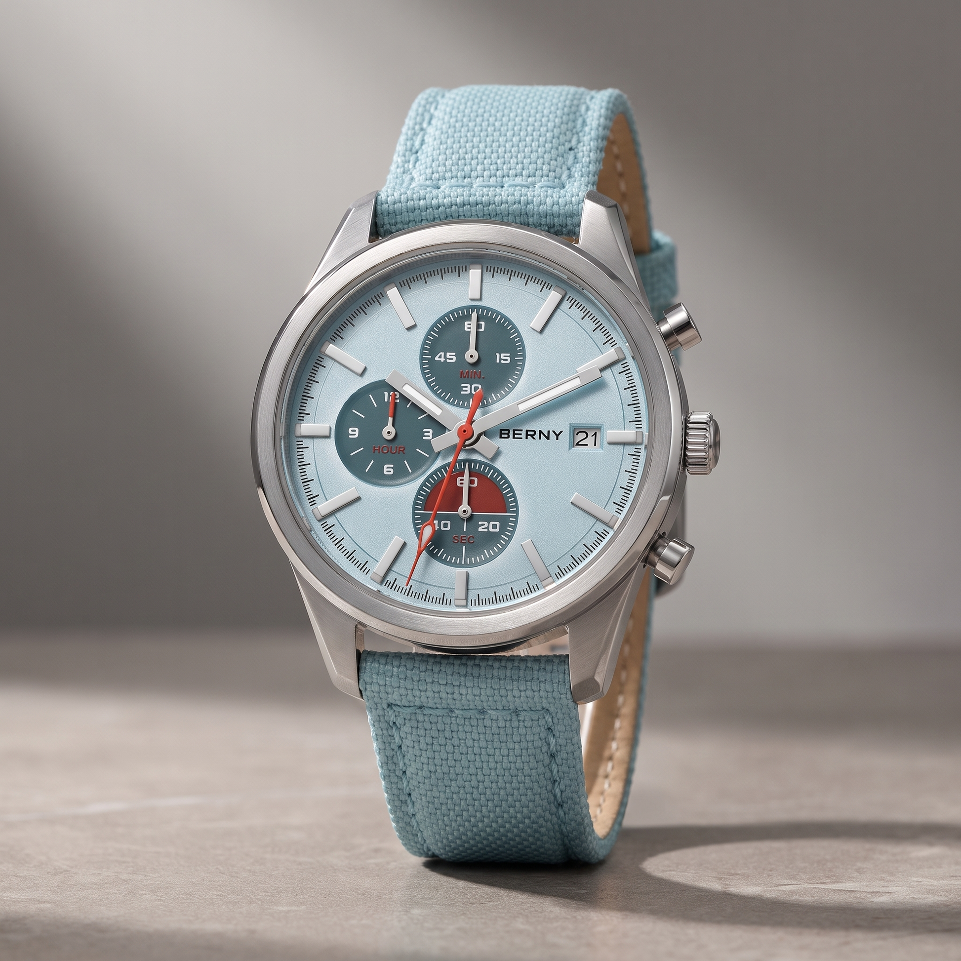 Kestrel-Chronograph-Sport-Watch Ice Blue — flatlay 2