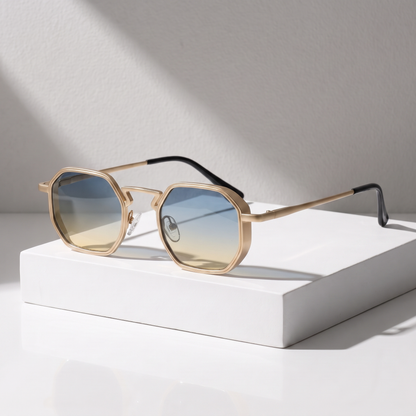 Klein Sunglasses Gold Yellow — studio
