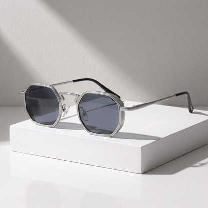 Klein Sunglasses Silver Smoke — studio